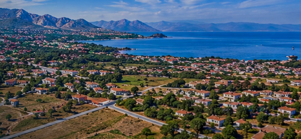 Havadan arazi ve çevre görünümü